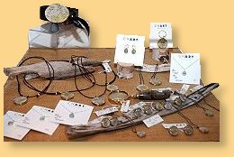 Come see a creative jewelry collection made from nautical charts of our area!