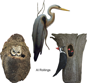 Driftwood Sculptures by Al Rollings...